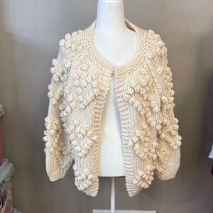 Chicwish Cream Textured Cardigan